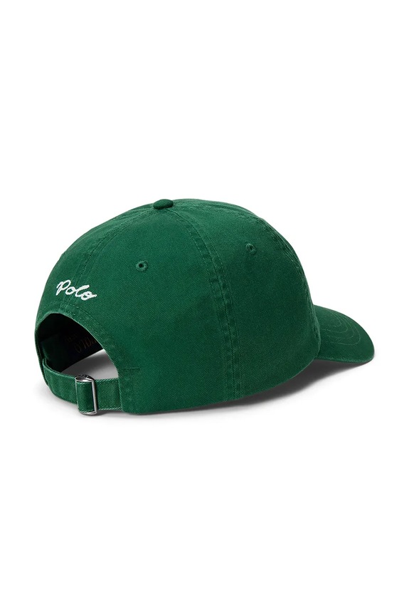 Polo Ralph Lauren czapka z daszkiem męska bawełniana 710972675 zielony AW25