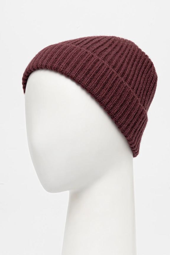 BOSS căciulă de lână BECKHAM X BOSS 50552850 burgundia AW25