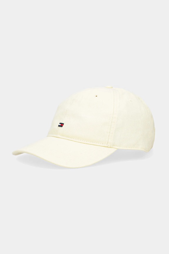 Βαμβακερό καπέλο του μπέιζμπολ Tommy Hilfiger βαμβάκι κίτρινο AM0AM13426