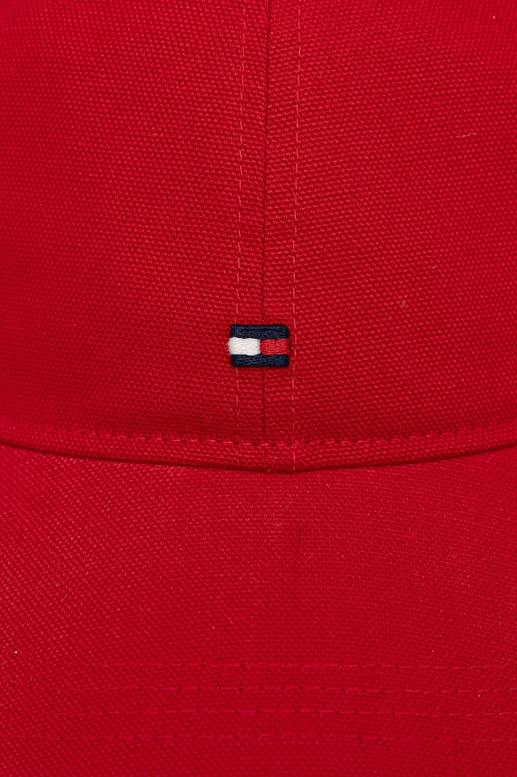 Tommy Hilfiger czapka z daszkiem bawełniana AM0AM13426 czerwony AW25