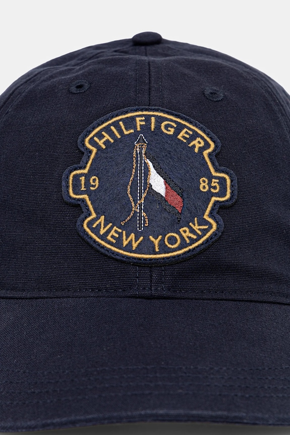 Tommy Hilfiger berretto da baseball in cotone AM0AM13430 blu navy AW25