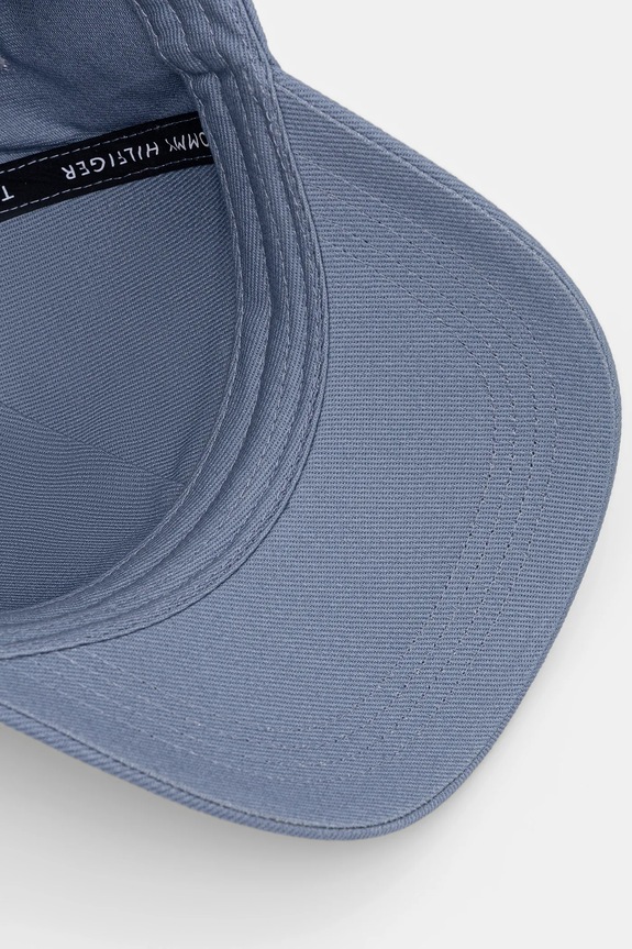 Tommy Hilfiger czapka z daszkiem bawełniana niebieski AM0AM13431