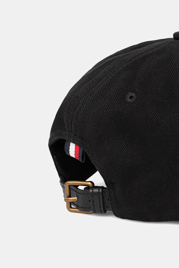 Αξεσουάρ Βαμβακερό καπέλο του μπέιζμπολ Tommy Hilfiger AM0AM13562 μαύρο