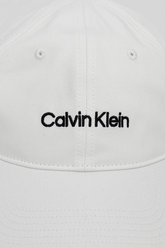 Calvin Klein czapka bejsbolówka męska bawełniana LV04D5003G biały SS26