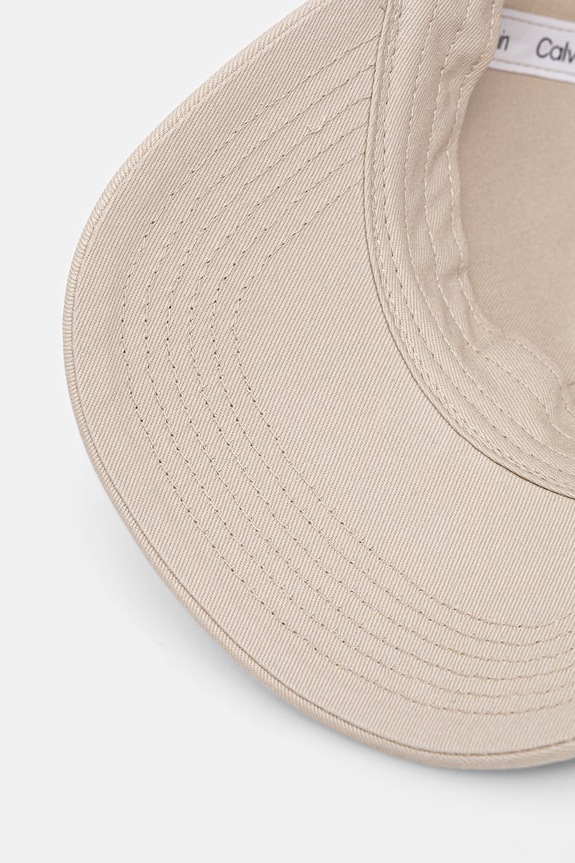 Calvin Klein czapka bejsbolówka męska bawełniana beżowy LV04D5003G