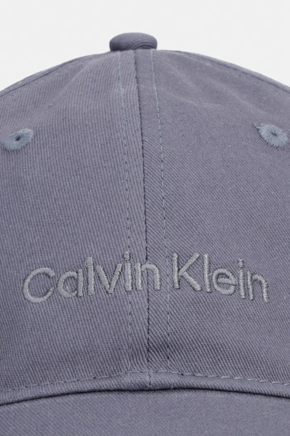 Calvin Klein baseball kapa moška bombažna LV04D5003G modra SS26