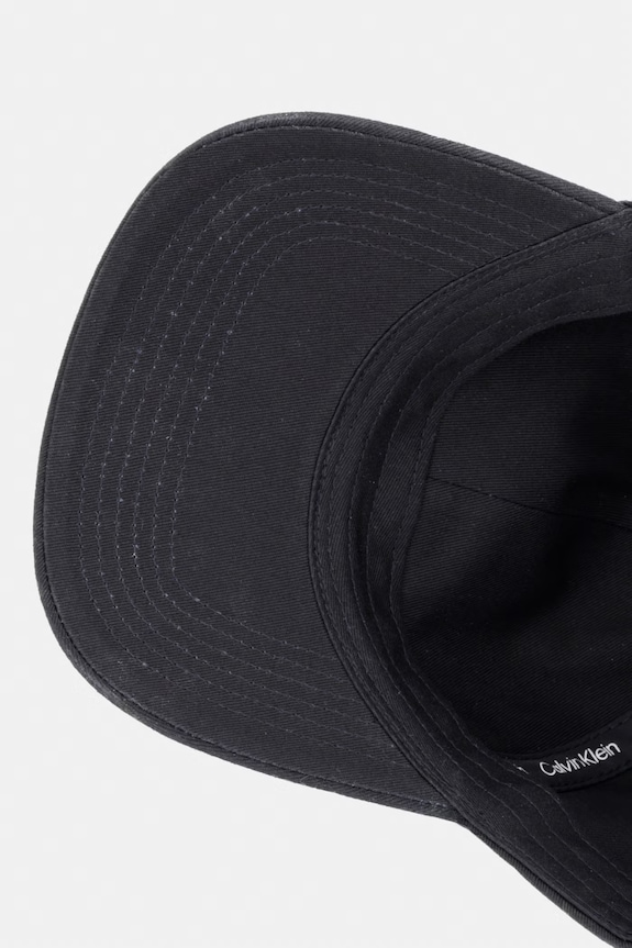 Calvin Klein czapka bejsbolówka męska bawełniana czarny LV04D5003G