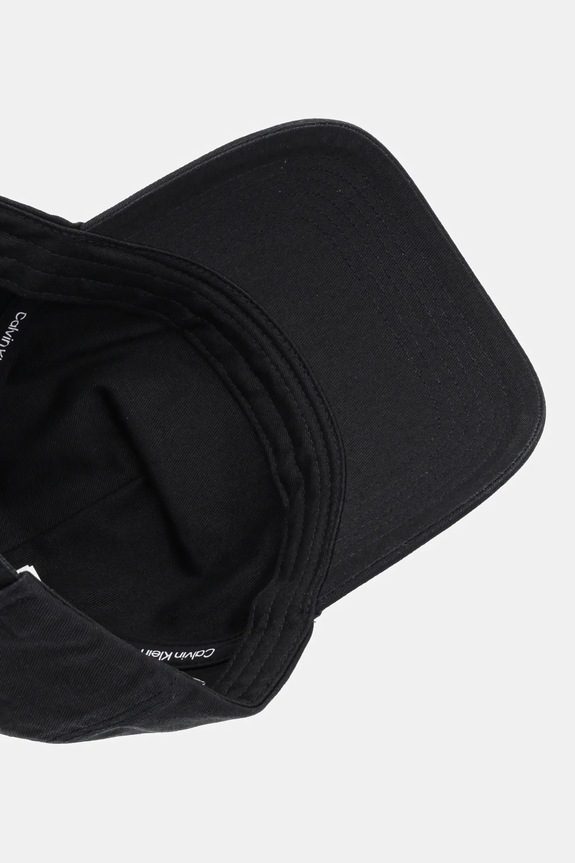 Βαμβακερό καπέλο του μπέιζμπολ Calvin Klein μαύρο LV04D5042G