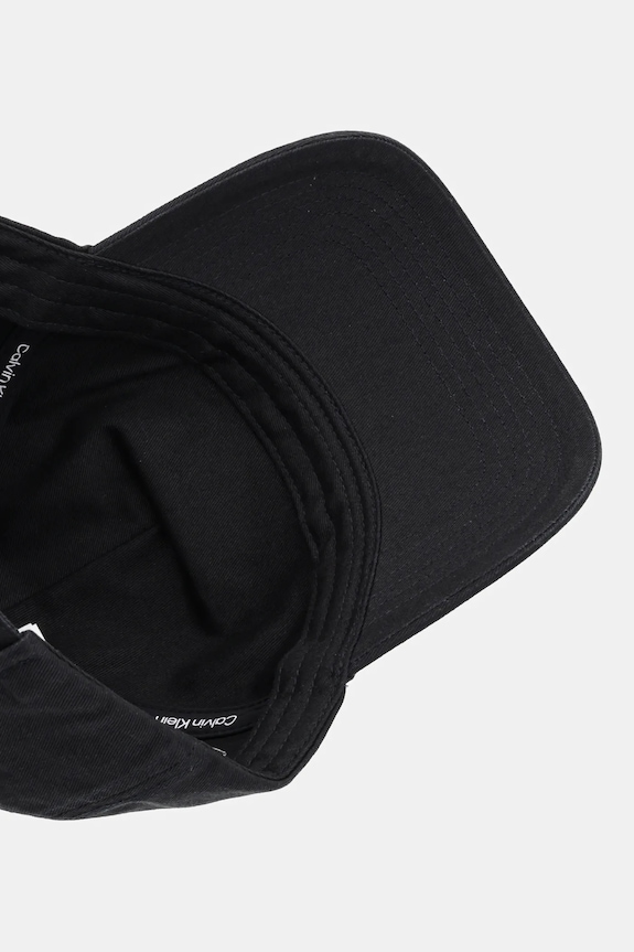 Βαμβακερό καπέλο του μπέιζμπολ Calvin Klein μαύρο LV04D5042G