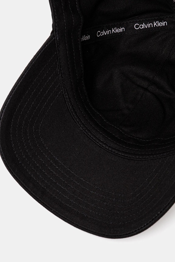 Calvin Klein czapka z daszkiem bawełniana czarny LV04D5043G