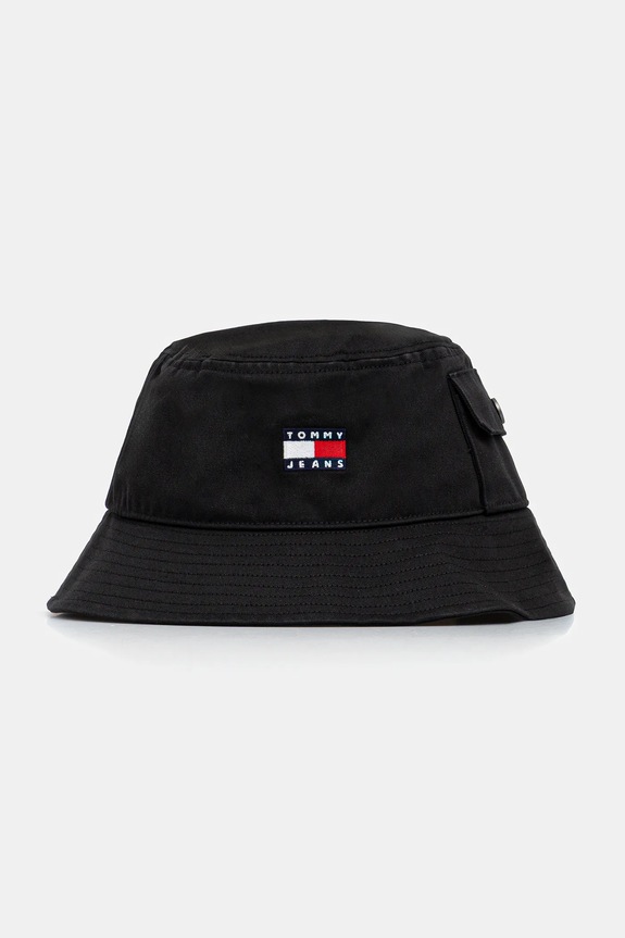 Bombažni klobuk Tommy Jeans Bombaž črna AM0AM13423