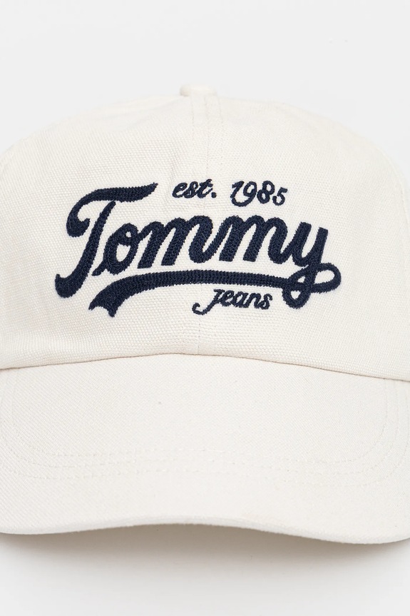 Bavlnená šiltovka Tommy Jeans AM0AM13550 biela AW25