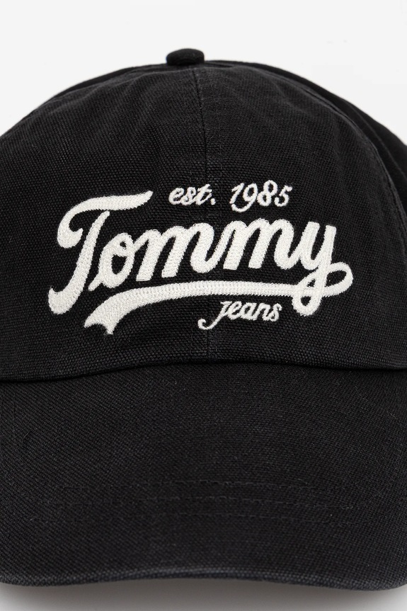 Tommy Jeans berretto da baseball in cotone AM0AM13550 nero AW25