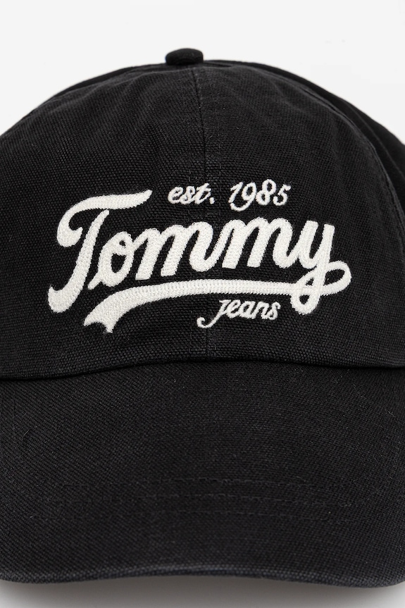 Tommy Jeans berretto da baseball in cotone AM0AM13550 nero AW25