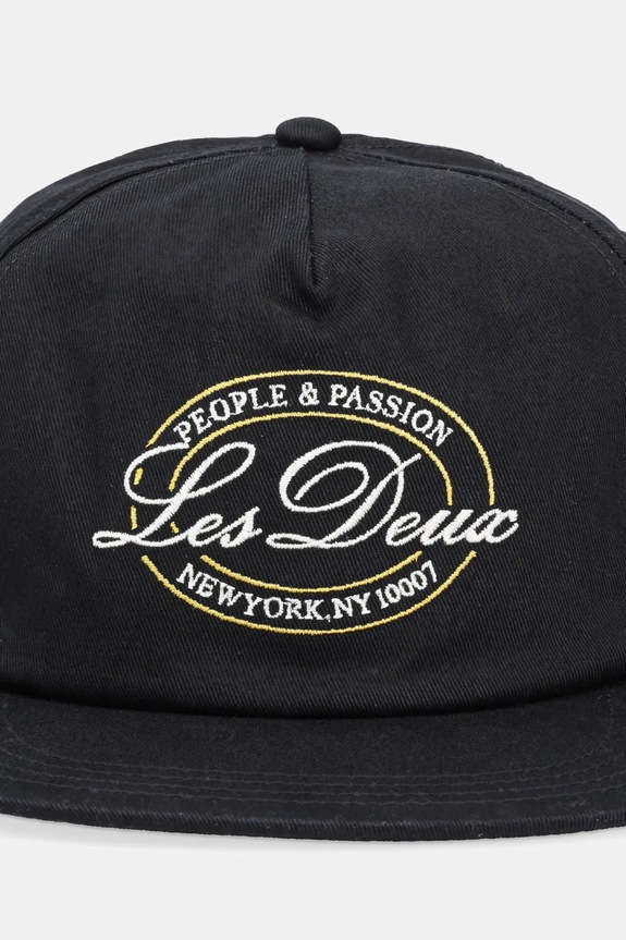 Pamučna kapa sa šiltom Les Deux Glen 1000145 crna AW25