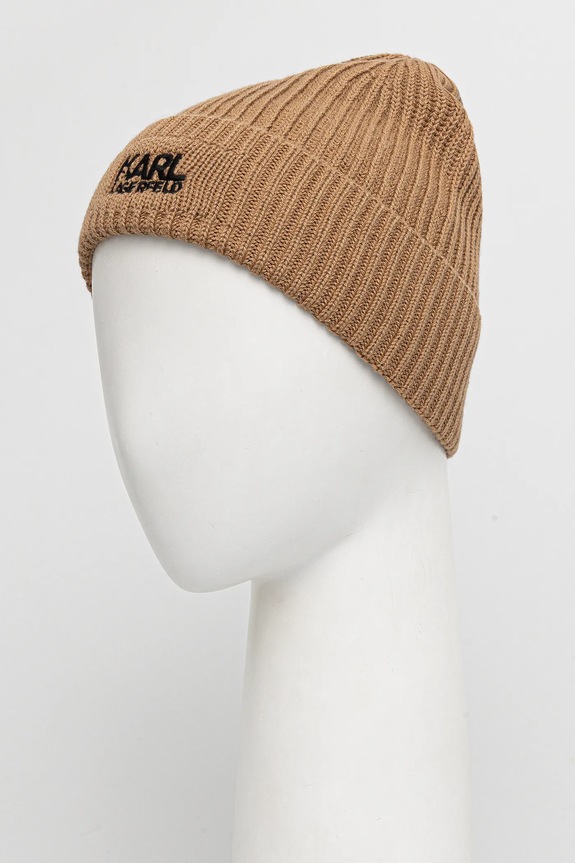 Σκουφάκι με προσθήκη μαλλιού Karl Lagerfeld 554305.805601 πράσινο AW25