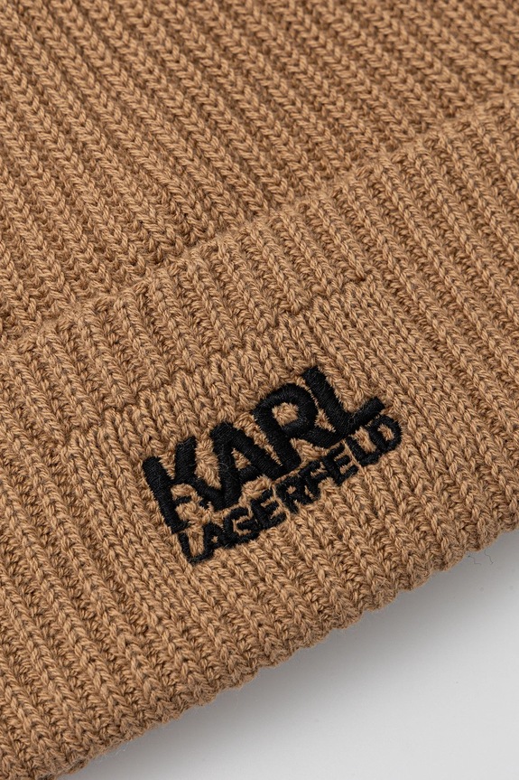 Αξεσουάρ Σκουφάκι με προσθήκη μαλλιού Karl Lagerfeld 554305.805601 πράσινο