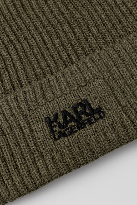 Αξεσουάρ Σκουφάκι με προσθήκη μαλλιού Karl Lagerfeld 554305.805601 πράσινο