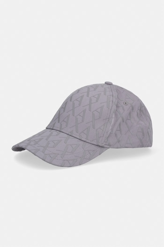 Armani Exchange baseball cap męski bawełniany szary 954229.CC813