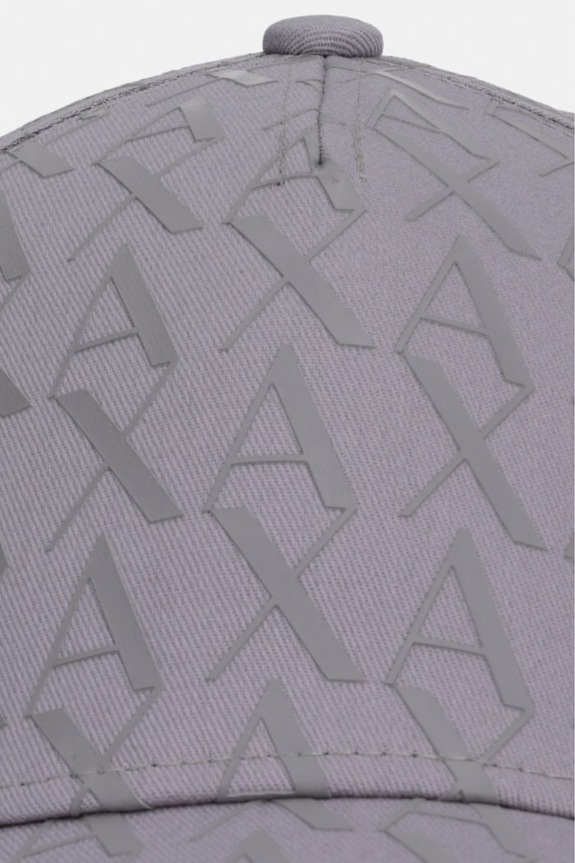 Armani Exchange baseball cap męski bawełniany 954229.CC813 szary SS26