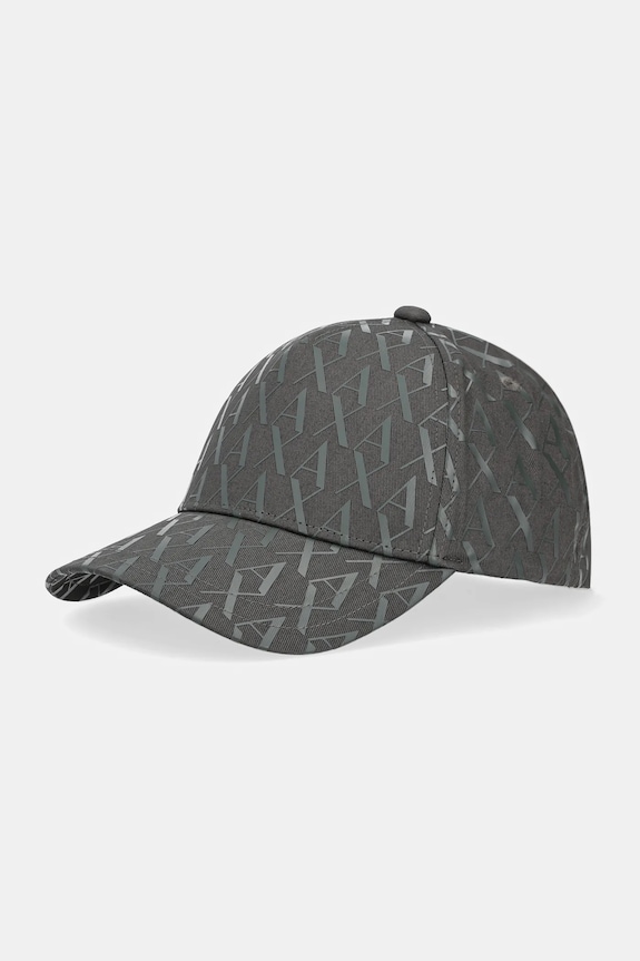 Armani Exchange baseball cap męska bawełniana nadruk zielony 954229.CC813