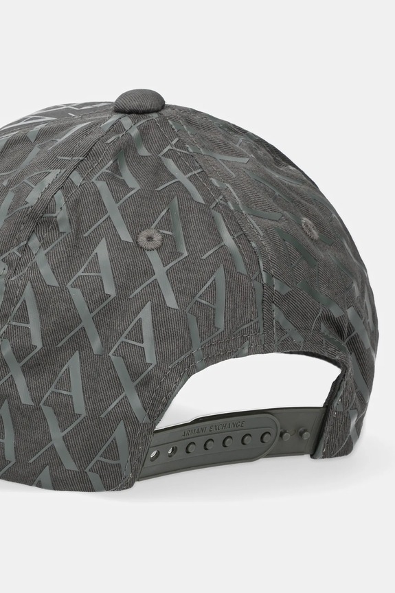Akcesoria Armani Exchange baseball cap męska bawełniana 954229.CC813 zielony