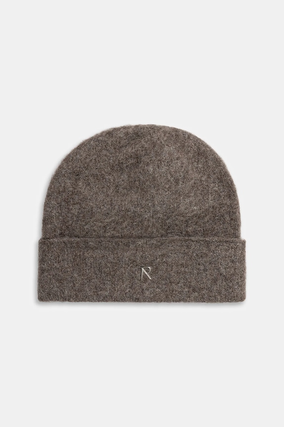 Σκουφάκι με προσθήκη μαλλιού Represent Textured Knit Beanie μεσαίου πάχους καφέ MLM100391