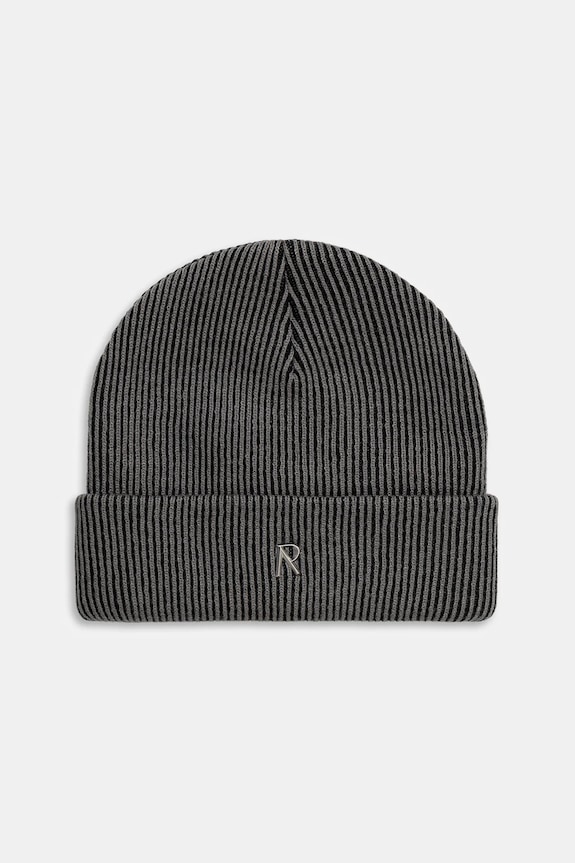 Kapa Represent Rib Knit Beanie natpis siva MLM100354