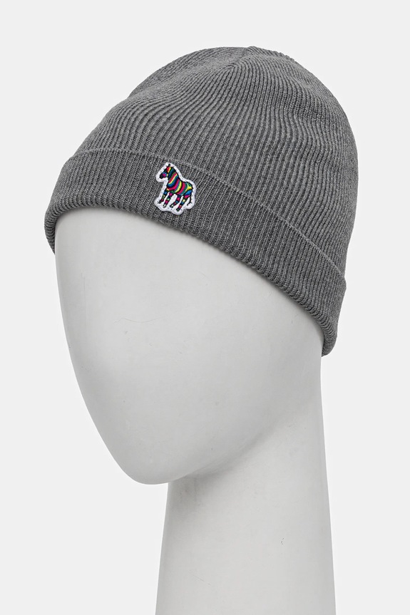 Μάλλινο σκουφί Paul Smith M1A.383MK.TZEBRA γκρί AW25