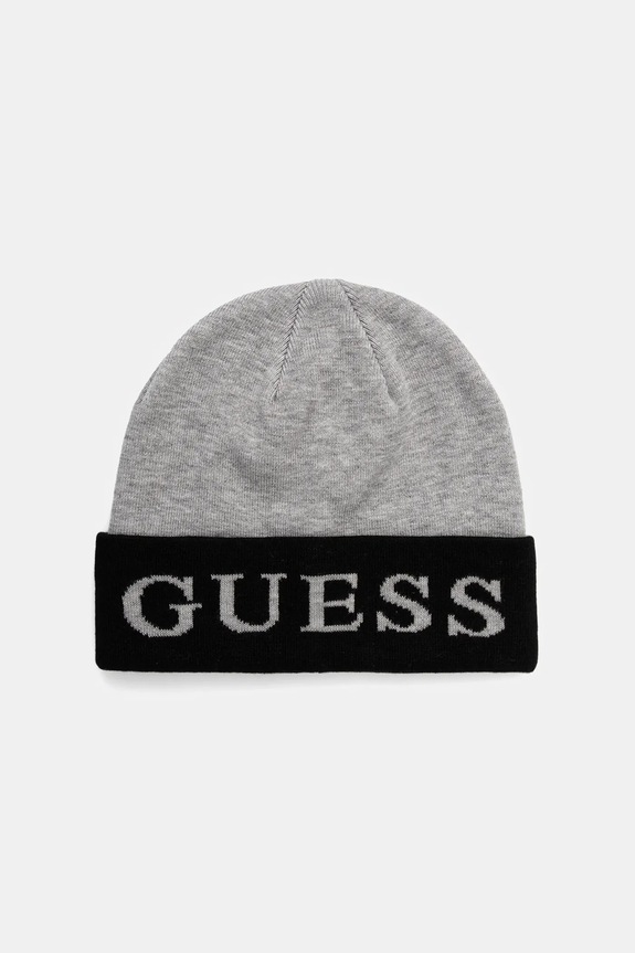 Guess czapka z domieszką wełny z domieszką wełny szary M5BZ22.Z0442