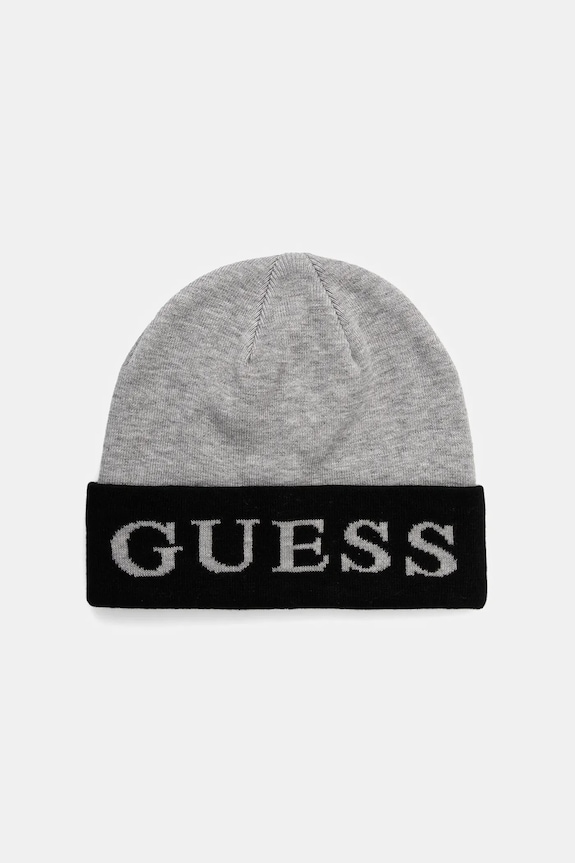 Guess czapka z domieszką wełny z domieszką wełny szary M5BZ22.Z0442