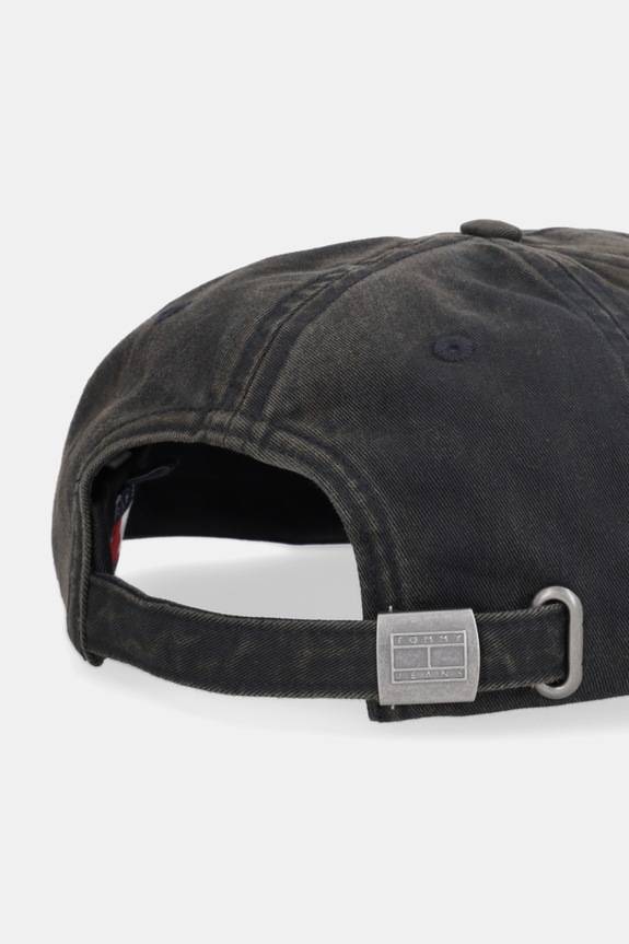 Akcesoria Tommy Jeans czapka z daszkiem bawełniana AM0AM13672 czarny