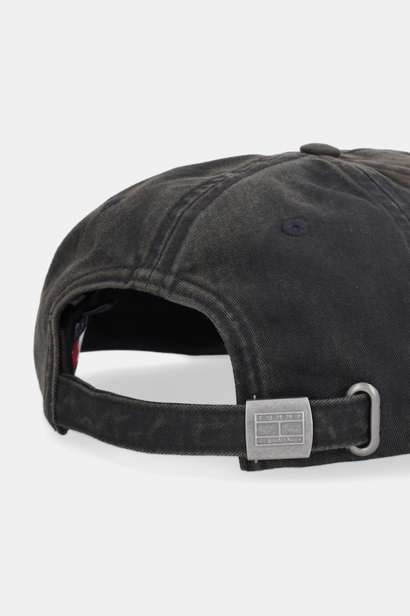 Akcesoria Tommy Jeans czapka z daszkiem bawełniana AM0AM13672 czarny