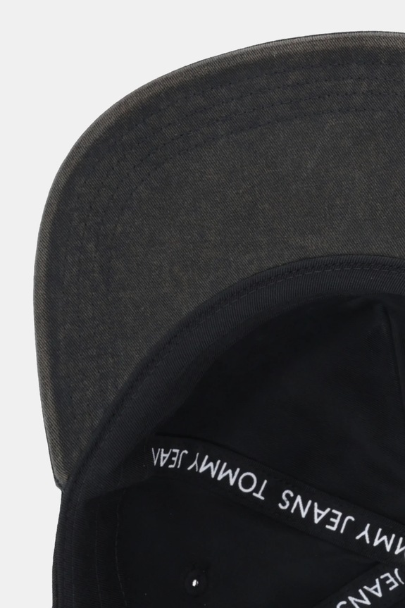 Tommy Jeans czapka z daszkiem bawełniana czarny AM0AM13672