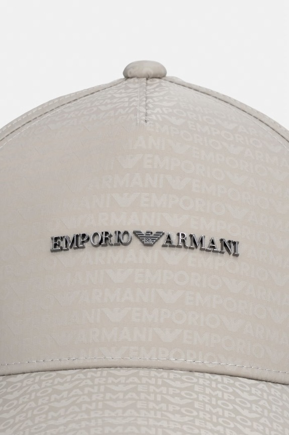 Emporio Armani czapka z daszkiem EM003741.AF15384 beżowy SS26