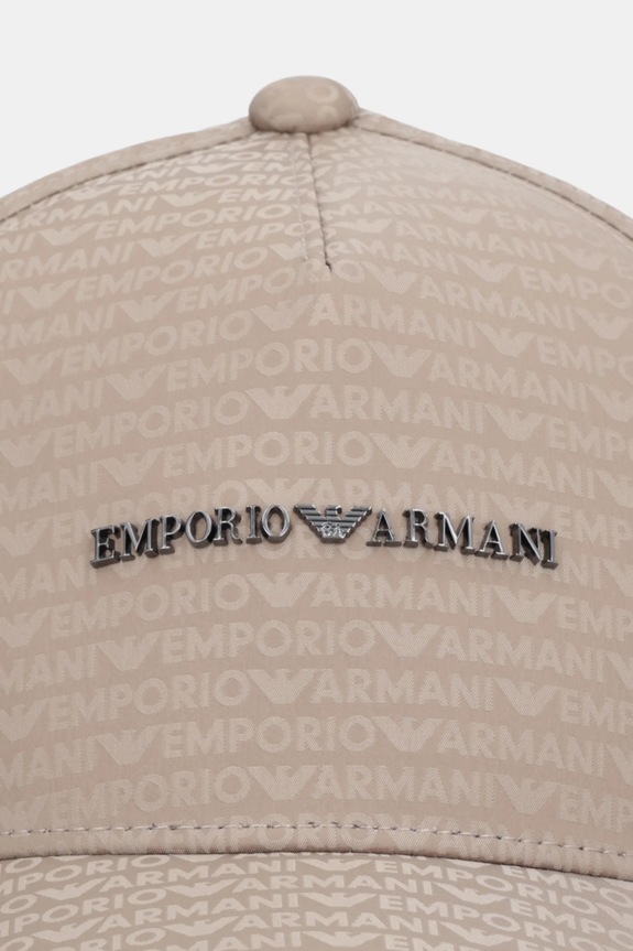 Emporio Armani czapka z daszkiem EM003741.AF15384 brązowy SS26