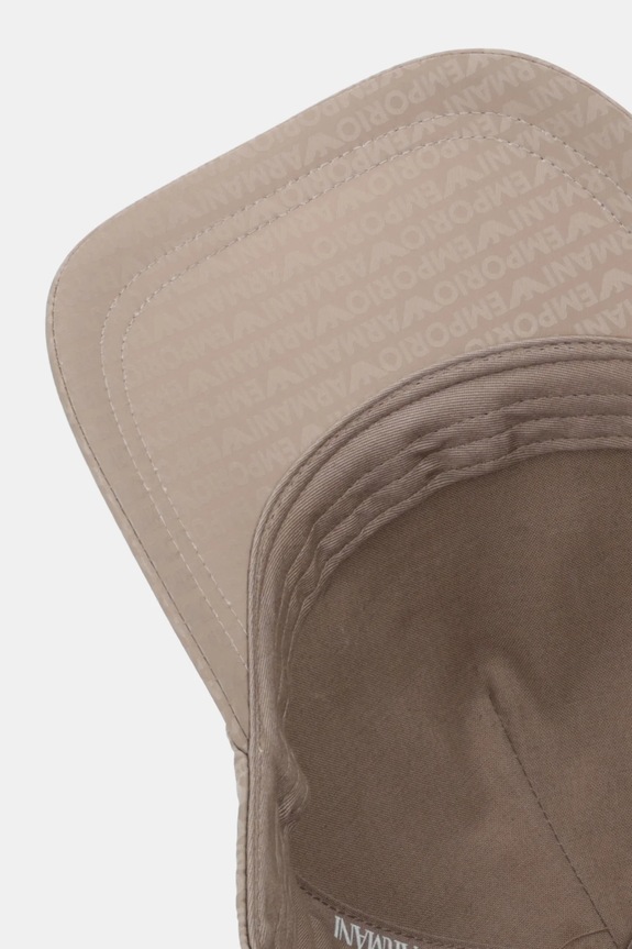 Emporio Armani czapka z daszkiem brązowy EM003741.AF15384