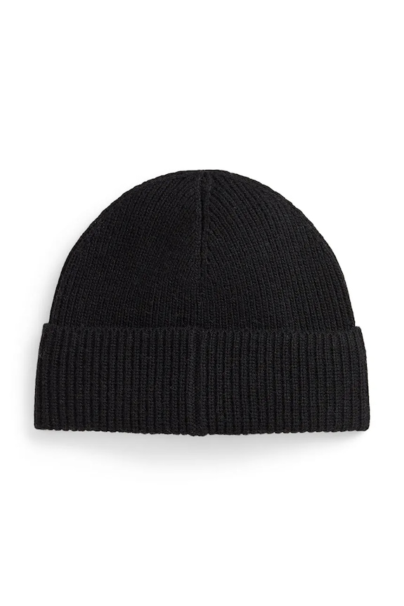 Čepice s příměsí vlny Polo Ralph Lauren 449P02041 černá AW25