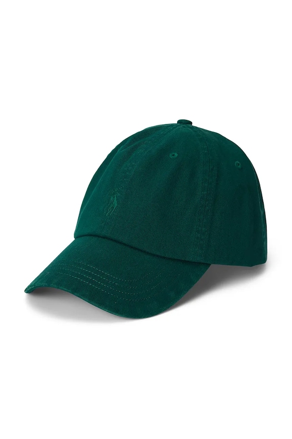 Polo Ralph Lauren czapka z daszkiem bawełniana bawełna zielony 710980231