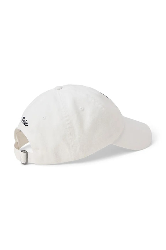 Polo Ralph Lauren czapka z daszkiem bawełniana 710981743 biały AW25