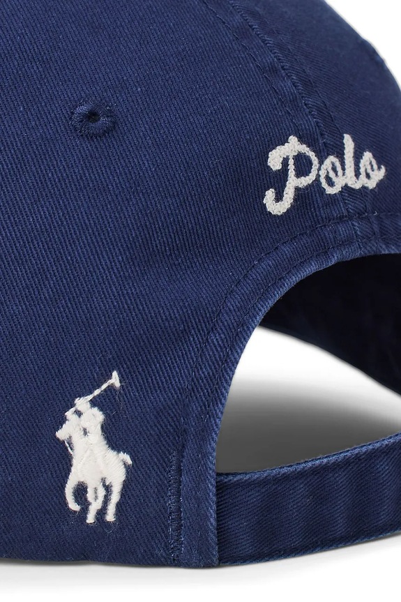 Akcesoria Polo Ralph Lauren czapka z daszkiem bawełniana 710982058 granatowy