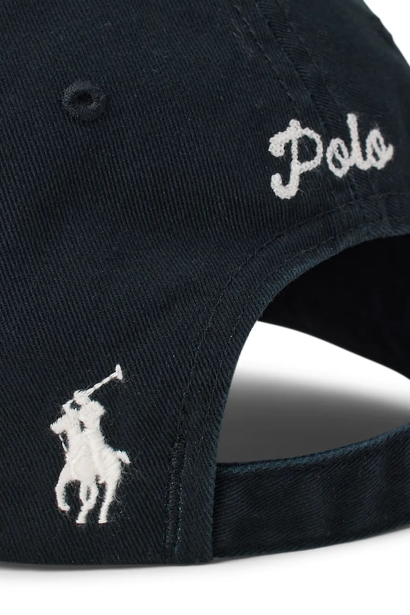 Αξεσουάρ Βαμβακερό καπέλο του μπέιζμπολ Polo Ralph Lauren 710982060 μαύρο