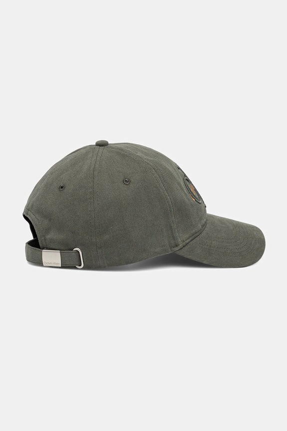 Calvin Klein pamut baseball sapka LV04D5039G zöld AW25