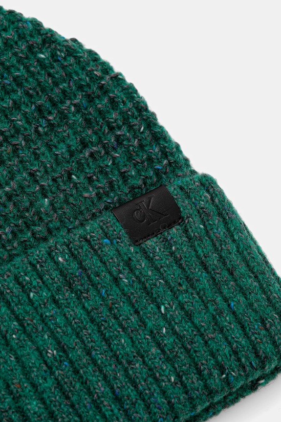 Αξεσουάρ Σκουφάκι με προσθήκη μαλλιού Calvin Klein LV04D8024G πράσινο