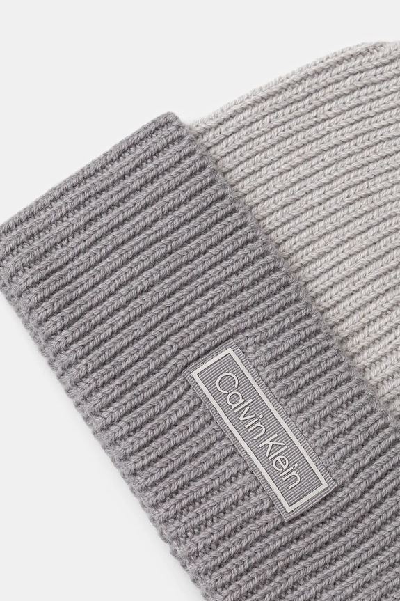 Kiegészítők Calvin Klein gyapjú sapka LV04D8029G szürke