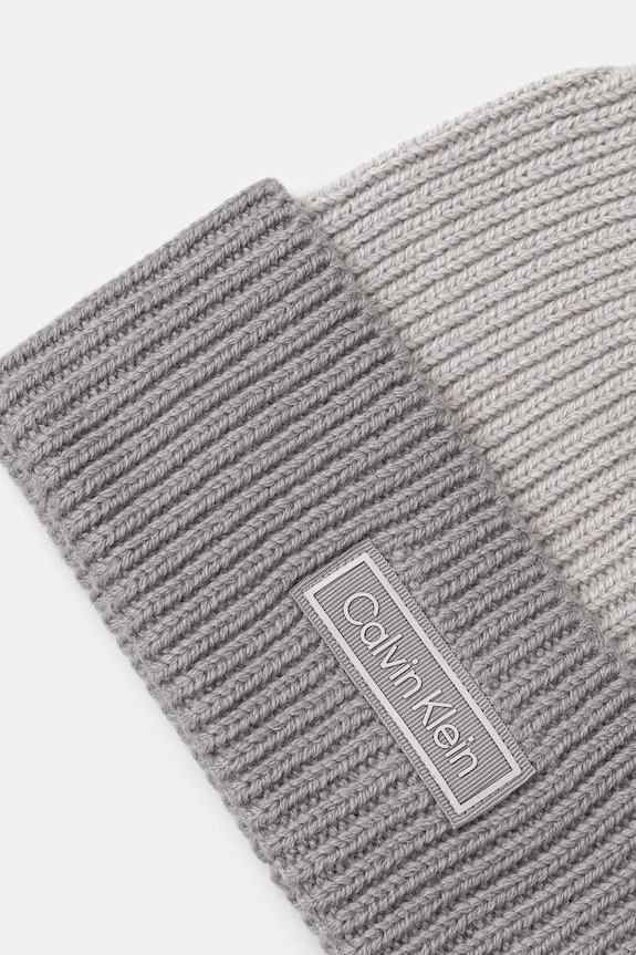 Kiegészítők Calvin Klein gyapjú sapka LV04D8029G szürke