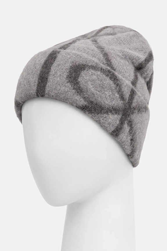 Calvin Klein pălărie din amestec de lână LV04D8071G gri AW25