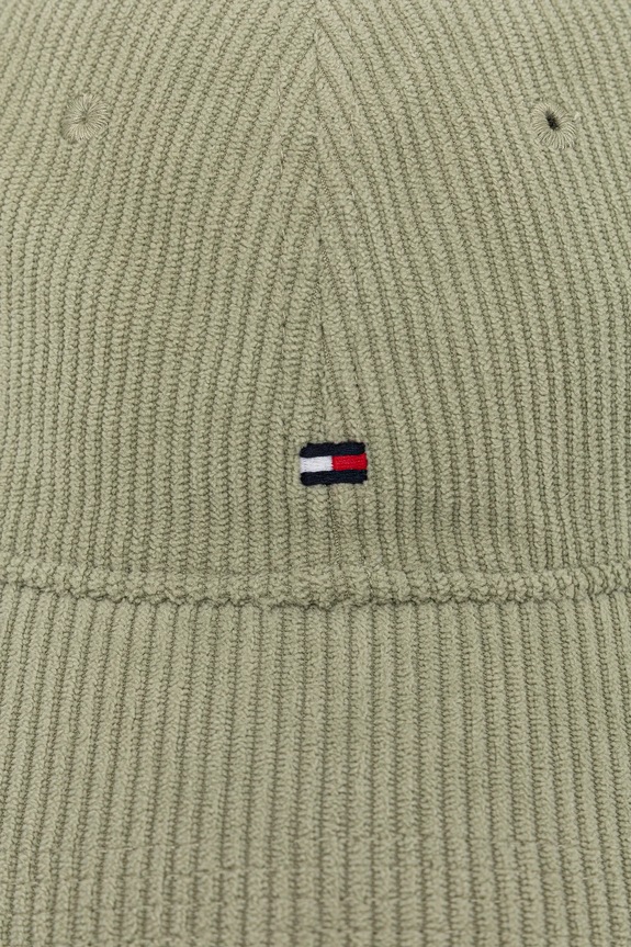 Κοτλέ καπέλο μπέιζμπολ Tommy Hilfiger AM0AM13583 πράσινο AW25