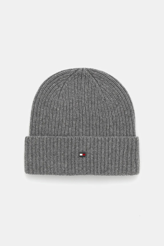 Σκούφος από κασμίρ Tommy Hilfiger άλλο γκρί AM0AM13586