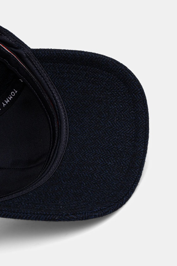 Tommy Hilfiger cappello da baseball con lana blu navy AM0AM13784
